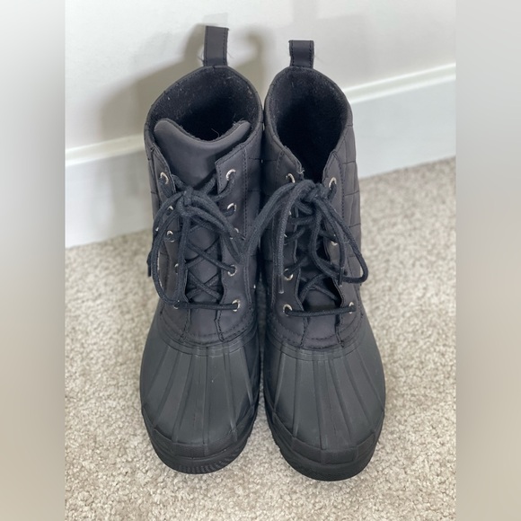 Sperry Top-Sider Gosling Black Rain Duck Boots Women Size 8 - Picture 6 of 8